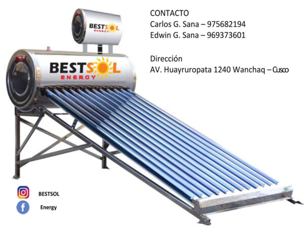 Terma Solar de 80 Litros Acero Inoxidable - Imagen 3